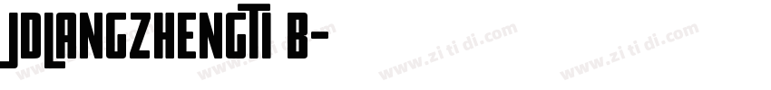 JDLANGZHENGTI B字体转换